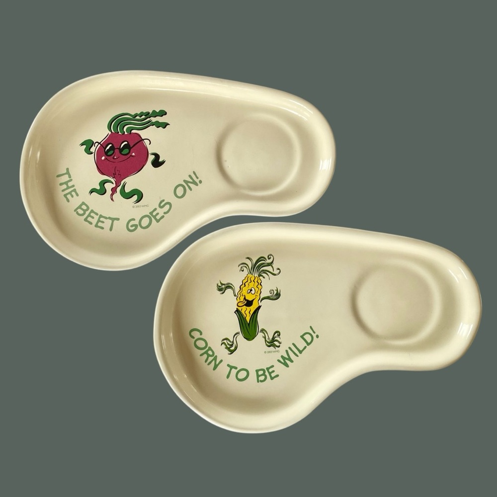 2003 WMG "The Beet Goes On & Corn To Be Wild” Lunch Dinner Salad Plates